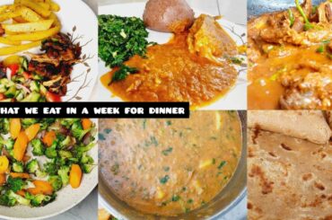 WHAT WE EAT FOR DINNER IN A WEEK,//DINNER IDEAS//HEALTHY MEALS//CURRY