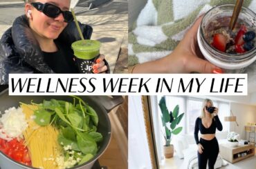 wellness week in my life: consistent workouts, healthy meals, trying overnight oats