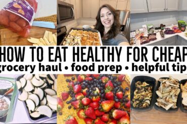 HUGE $100 Grocery Haul HOW TO EAT HEALTHY FOR CHEAP! Shop w/me, Grocery Haul, Food Prep + Meal Ideas