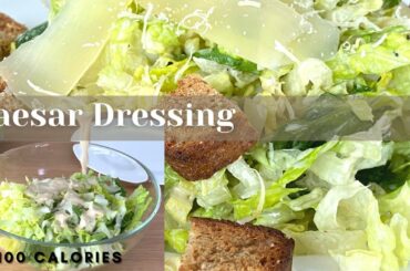 Light Caesar Dressing Homemade no Mayo | Low Calorie Recipe #shorts