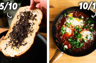 Rating Breakfast Around The World: Worst To Best (@kwo.owk TikTok Compilation)