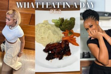 What I Eat in a Day Pt.2: Shopping / Healthy lunch & dinner recipes