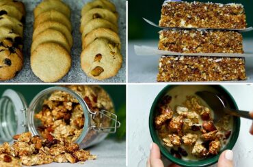 3 HEALTHY RECIPES WITH OATS. NO sugar, NO gluten