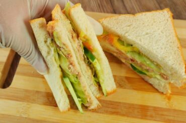 (Eng) Easy To Prepare Tuna Sandwich :: Healthy Sandwich