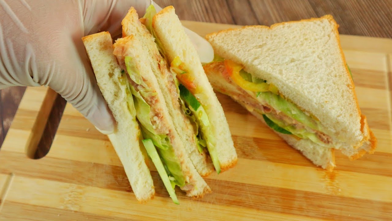 (Eng) Easy To Prepare Tuna Sandwich :: Healthy Sandwich (Eng) Easy To Prepare Tuna Sandwich :: Healthy Sandwich