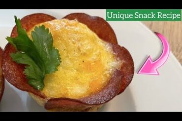 Low Carb Snack Recipe | Low Carb Savoury Recipe | Healthy Snack | Lunch Recipe without flour