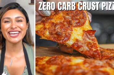 ZERO CARB CRUST PIZZA WITH ONLY 3 INGREDIENTS ! Easy Chicken Crust Recipe in 10 Minutes!