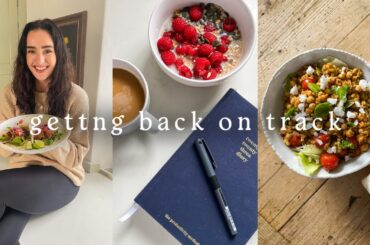 Getting my life together in 2023 | what i eat, healthy food shop, organisation, cleaning, haircare