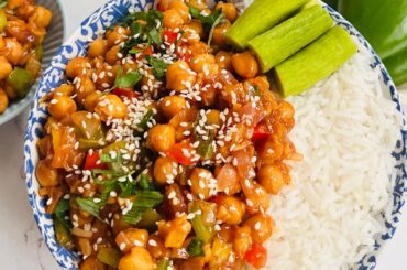 Healthy Dinner Recipe!! Sweet and Sour Chickpea bowl