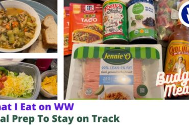 What I Eat to Lose Weight on WW | Low Calorie Meals | Weight Watchers | Single Income Grocery Haul