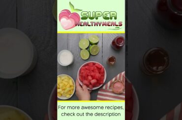 Watermelon Slushy and Pineapple Lime Smoothie Keto Diet Recipe - Super Healthy Meals #shorts
