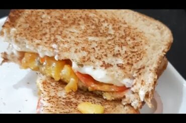 HEALTHY BREAKFAST RECIPE || sandwich ghar par || morning breakfast recipe ||brown bread ||