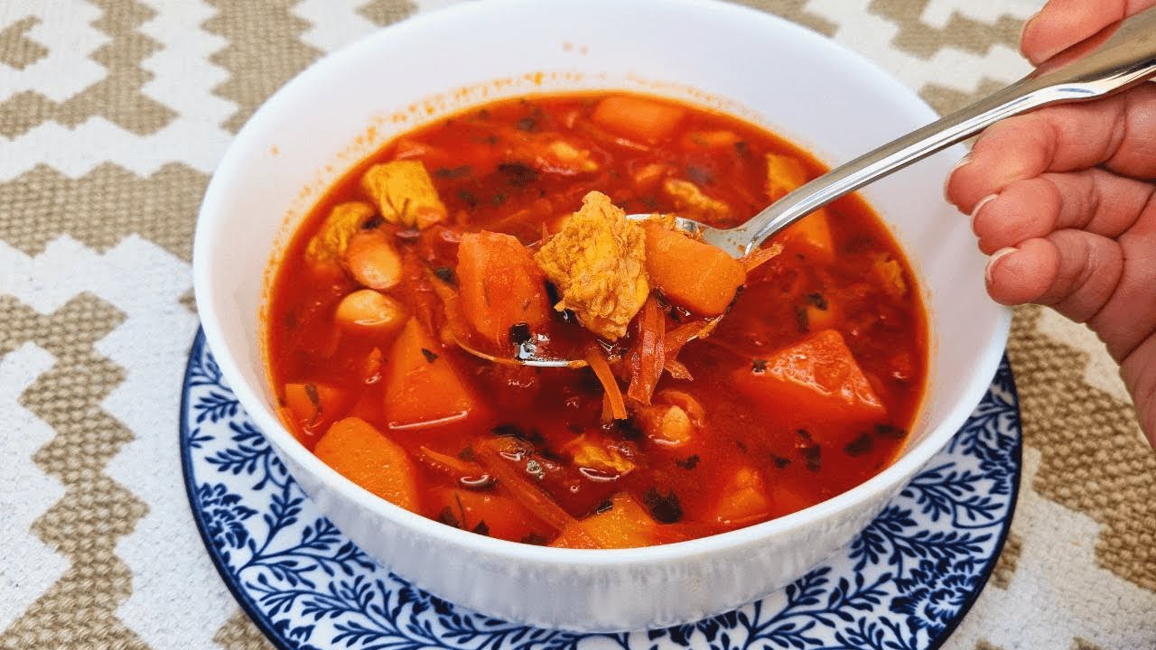 National Ukrainian borsch according to my father’s recipe! Red borscht with beans! #asmr National Ukrainian borsch according to my father's recipe! Red borscht with beans! #asmr