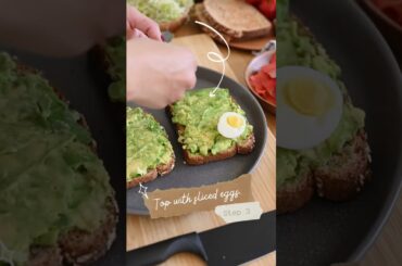 Avocado Toast #healthyrecipes #avocado #food #shorts