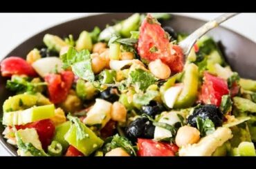 Avocado, Chickpea & Egg Salad Easy  and Healthy Salad Recipe For Lunch