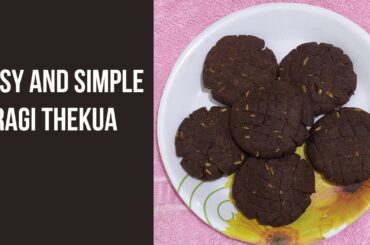 Finger Millet Thekua | Ragi Thekua | Healthy Evening Snacks Recipe | Easy snack Recipe