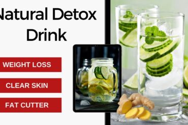 Detox Water Recipe | Natural Slimming Drink | Detox water for weight Loss | #shorts | Dr. Seema