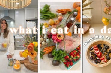 What I Eat in a Day | Fresh & Easy Healthy Recipes & Gut Health & Snacks Grocery Haul!