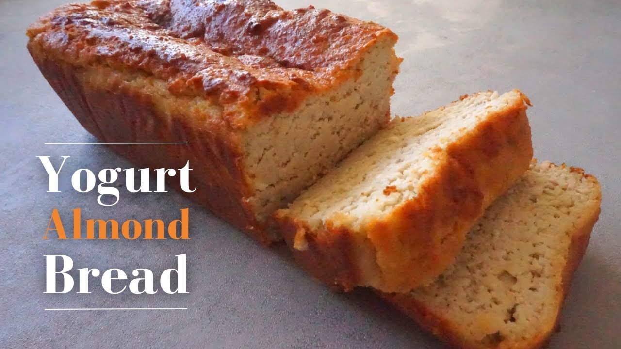 Eggless Yogurt Almond Bread Recipe Eggless Yogurt Almond Bread Recipe
