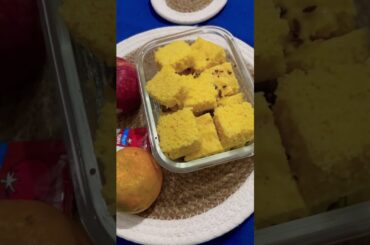 Lunch box recipes ideas || dhokla,apple,orange #mehmaan #lunchboxrecipe #foodie