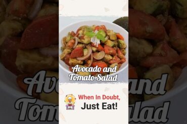 Avocado and Tomato Salad | Avocado Recipes | Avocado Salad Recipes | Tomato Salad | Vegetable Salad