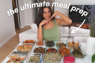 EPIC HEALTHY MEAL PREP | a week's worth of easy delicious recipes + grocery list