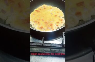 Omlet sandwich for kids |5 minute lunch bix idea| delicious recipe #eggsandwich  #sandwich