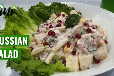 Russian Salad By Cooking With Bini | Healthy Tasty Salad Recipe | Iftar Special Recipes