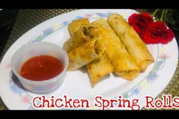 Chicken Spring Rolls Recipe| Make And Freeze Spring Rolls| Ramadan Special