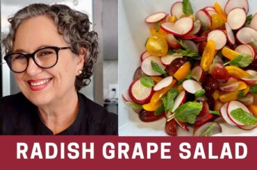 Radish Salad Recipe with Grapes, Tomatoes & Mint (Great for Easter) | The Frugal Chef