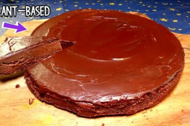 Vegan Chocolate Cake with No Sugar and No Dairy