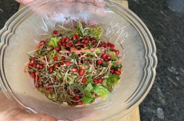 Healthy micro green salad |