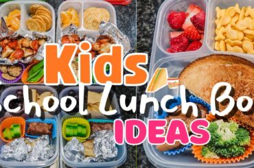 Easy Kids School Lunch Box Ideas//simple & healthy lunches!