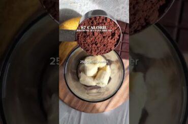 LOW CALORIE Brownie Banana Bread | Healthy & Easy Recipes | #shorts #easyrecipe #lowcalorie #yummy