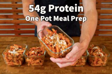 Cajun Chicken Pasta Meal Prep | One Pot Recipe