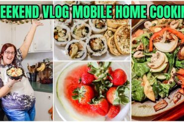 WEEKEND VLOG MOBILE HOME COOK WITH ME HEALTHY RECIPES // DAY IN THE LIFE SINGLE WIDE LIVING