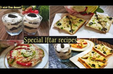 Special Iftar recipes | chicken cheese sandwich | shawarma sandwich | 5 mint Oreo dessert