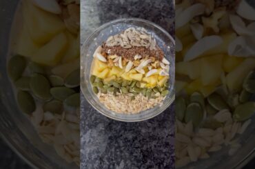 Overnight oats recipe | Healthy breakfast recipe | S Kitchen #shorts#youtubeshorts #overnightoats