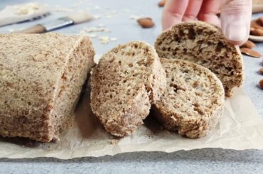 Super Healthy Gluten-Free Oatmeal Bread With Much Fiber | Vegan, Yeast-Free Bread