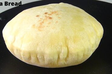 Homemade Pita Bread Recipe without yeast by Tiffin Box | Soft Pita Bread