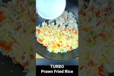 TURBO Prawn Fried Rice - Quick and easy recipes #shortvideo
