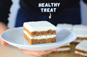 This healthy carrot cake is my go-to spring dessert.