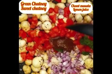 Makhana Chaat Recipe|weight Loss Recipe|#youtubeshort #ytshort