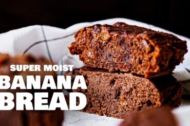 Chocolate Banana Flour Bread | Easy BANANA BREAD Recipe