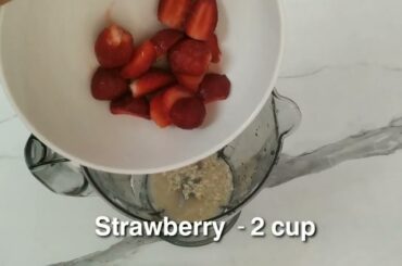Strawberry smoothie for weight loss - Instant weight loss breakfast recipe smoothie