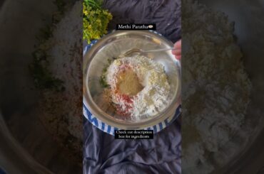 Methi thepla/Methi parantha/Healthy breakfast ideas/Healthy Indian breakfast recipes/Parantha