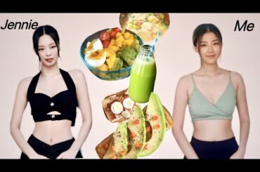Eating like Blackpink Jennie for a day(come back diet) *healthy recipes*