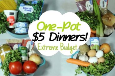 $5 DINNERS | FIVE Quick & Easy Cheap Dinner Recipes Made EASY! | Walmart Meals | Delicious & Healthy