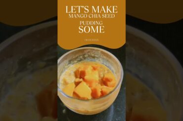 Mango Chia Seed Pudding recipe| Healthy Breakfast recipes| ChiaPudding #chia  recipe#chiaseedpudding
