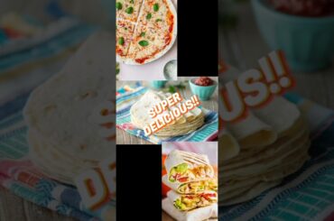 Tortilla bread recipe #shorts #tortillapizza #tortillabread #deliciousfood